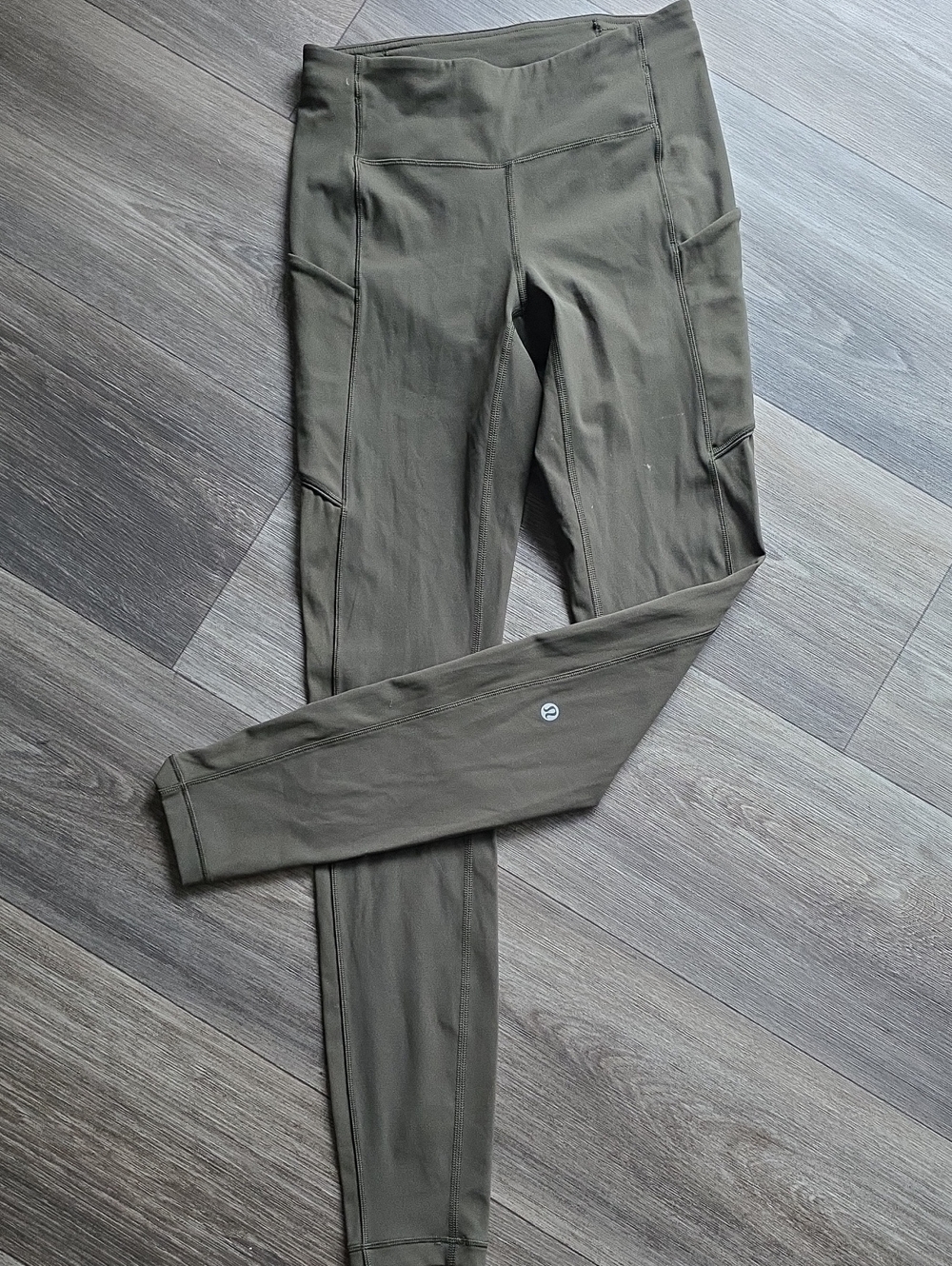 lululemon athletica Olive High-Rise Performance Leggings with Side Pockets